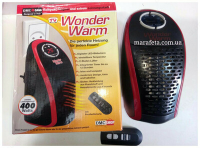 WONDER WARM uzoqdan qo'mondonli portativ mini isitgich