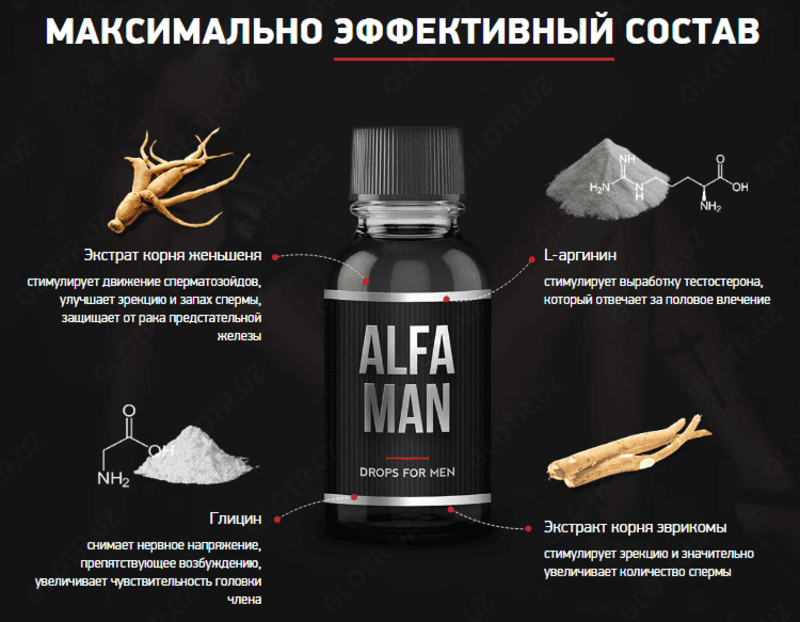 150 000 сум Alfa Man капли для потенции