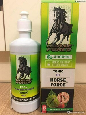 Vena-tonikli Horse Force uchun tonlama jeli