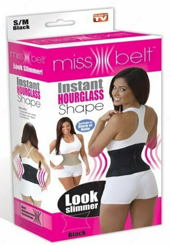 Miss Belt tezkor qum soati shaklidagi ingichka belbog '