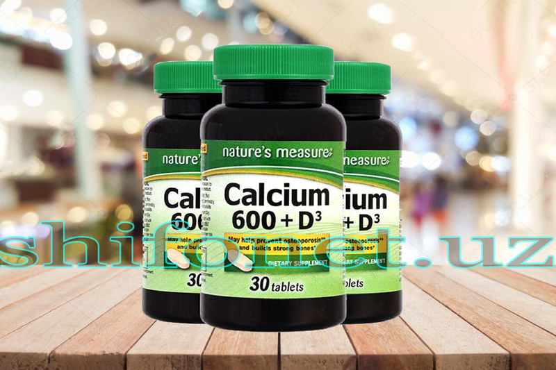 Kaltsiy 600 D vitamini bilan Tabiat o'lchovi Kaltsiy 600 d3