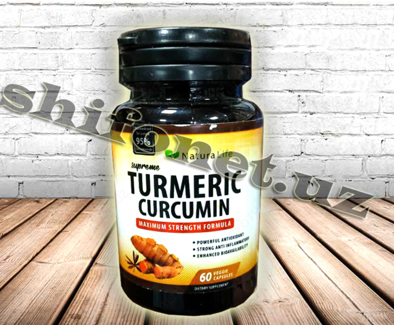 Curcumin qo'shimchasi Natural Supreme Life zerdeçal Curcumin