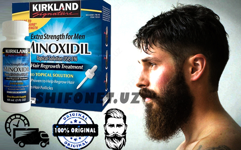 Лосьон Kirkland Minoxidil 5% для роста волос и бороды