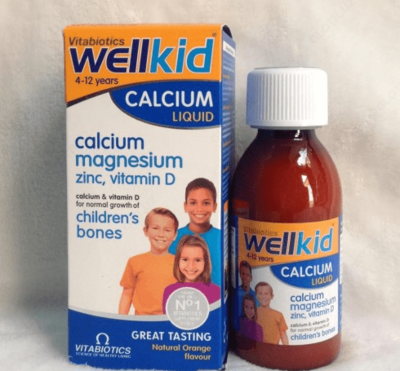 Apelsin xushbo'y hidli suyuq kaltsiy Wellkid Calcium suyuqligi (150 ml)