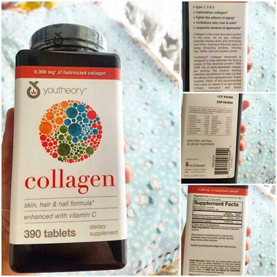 Витамины для волос, кожи и ногтей Youtheory Collagen (Коллаген) 390 шт