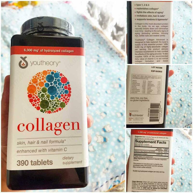 teri va mixlar uchun vitaminlar Youtheory kollagen (kollagen) 390 dona