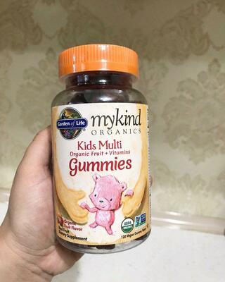 Детские мультивитамины со вкусом органических фруктов Garden of Life, MyKind Organics, Kids Multi