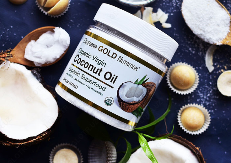 Kaliforniya Oltin Oziqlanishi Organik Bokira Hindiston yong'og'i yog'i Qayta ishlanmagan - 143 558.8 so'mdan