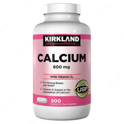 Кальций + Витамин D3 Kirkland Calcium 600mg (500 шт.)
