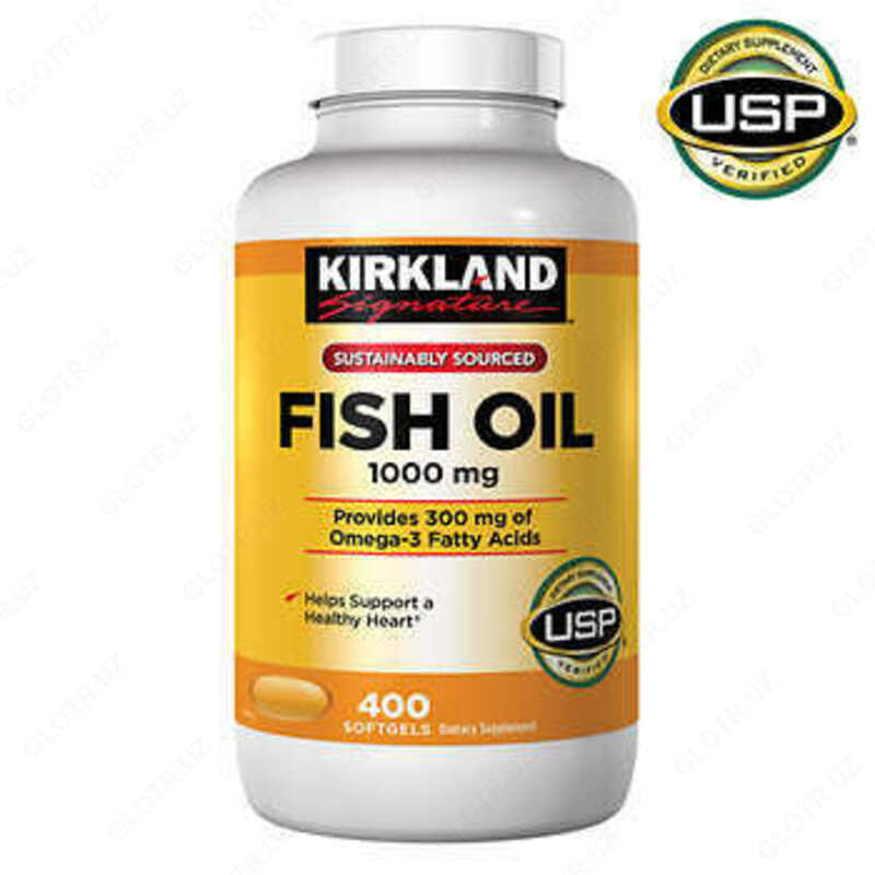 Рыбий жир в капсулах Kirkland Fish oil (400 шт.) - 360 000 сум