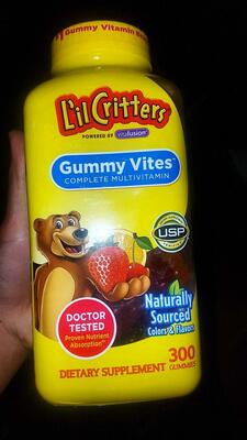 L'il Critters bolalar uchun multivitaminli immunitetli gummy vites (300 dona).
