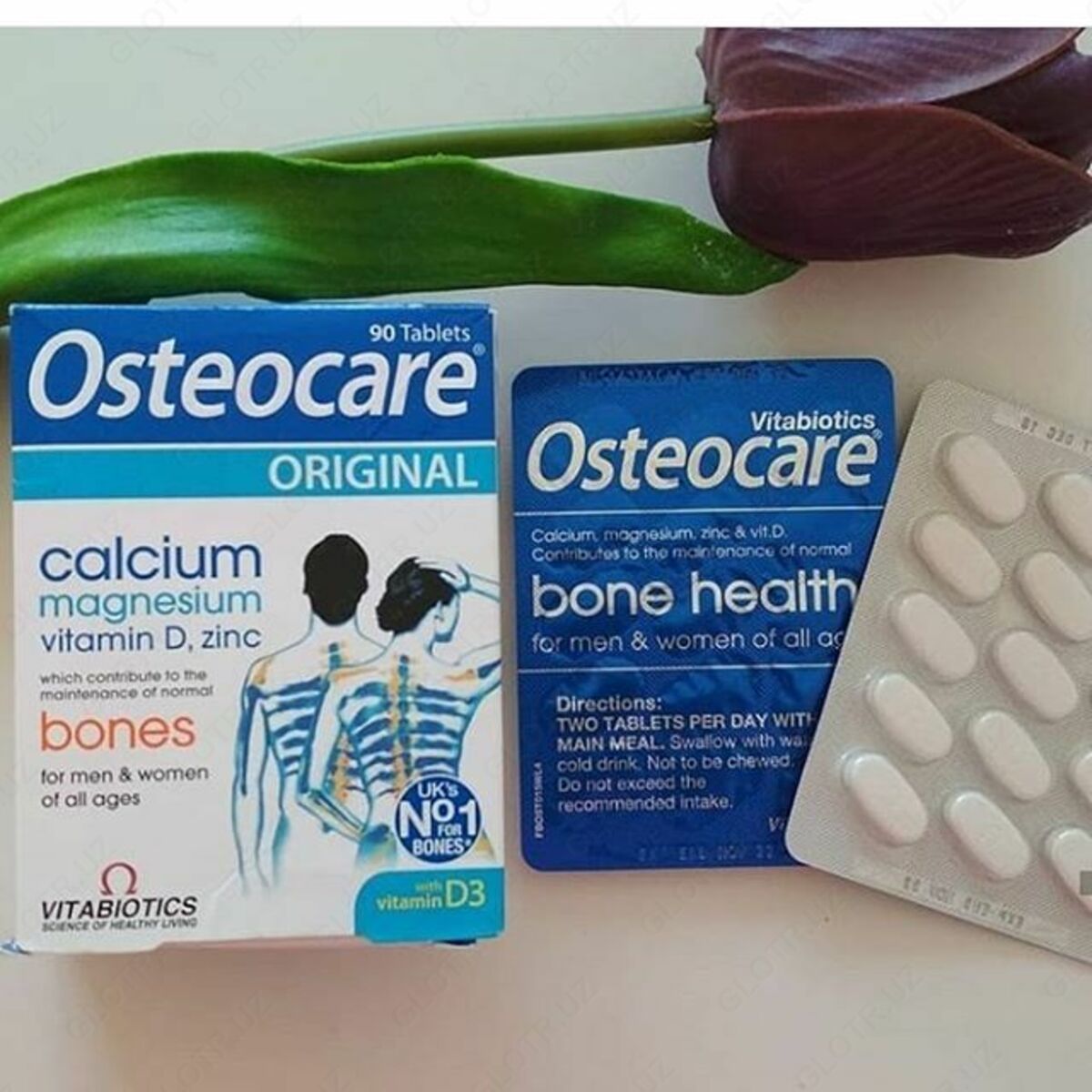 Kompleks Vitaminov Dlya Zdorovyh Kostej Vitabiotics Osteocare Calcium Magnesium 90 Sht Cena 41 U E Ot Medicshop Uz Kupit V Tashkente Uzbekistan Foto I Otzyvy Na Glotr Uz