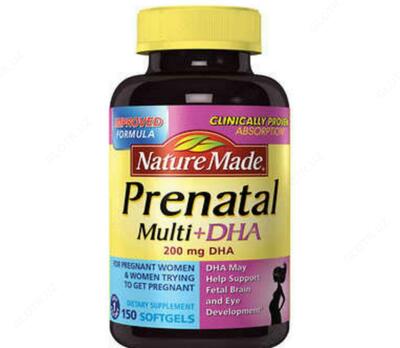 Пренатальные мультивитамины+DHA, Nature Made