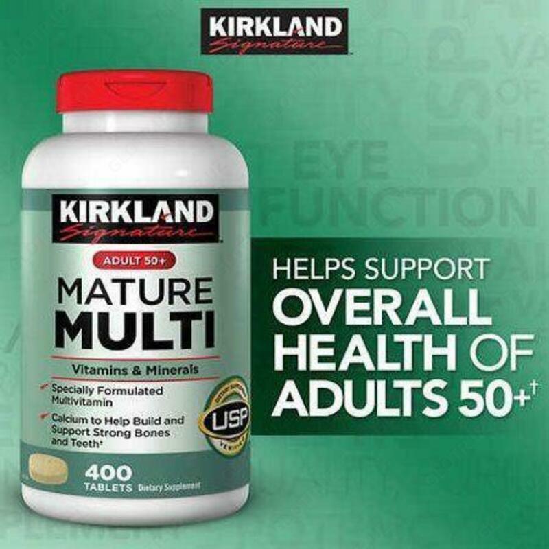Мультивитамины для взрослых 50+ Kirkland Signature Mature Multi 400 шт