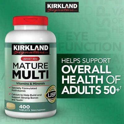 Kattalar uchun multivitaminlar 50+ Kirkland Signature Mature Multi 400 dona