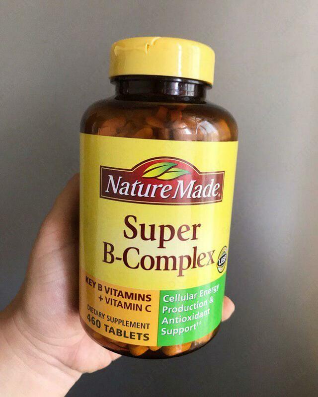 B vitamin kompleksi, tabiatdan tayyorlangan Super B-kompleks 460 planshet