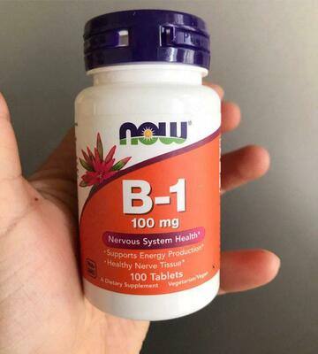 Витамин B1, Now Foods, B1, 100 мг, 100 таблеток
