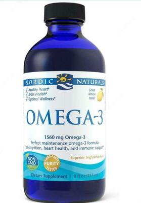 Nordic Naturals Омега-3 очищенный рыбий жир со вкусом лимона 690 мг 120 мягких капсул
