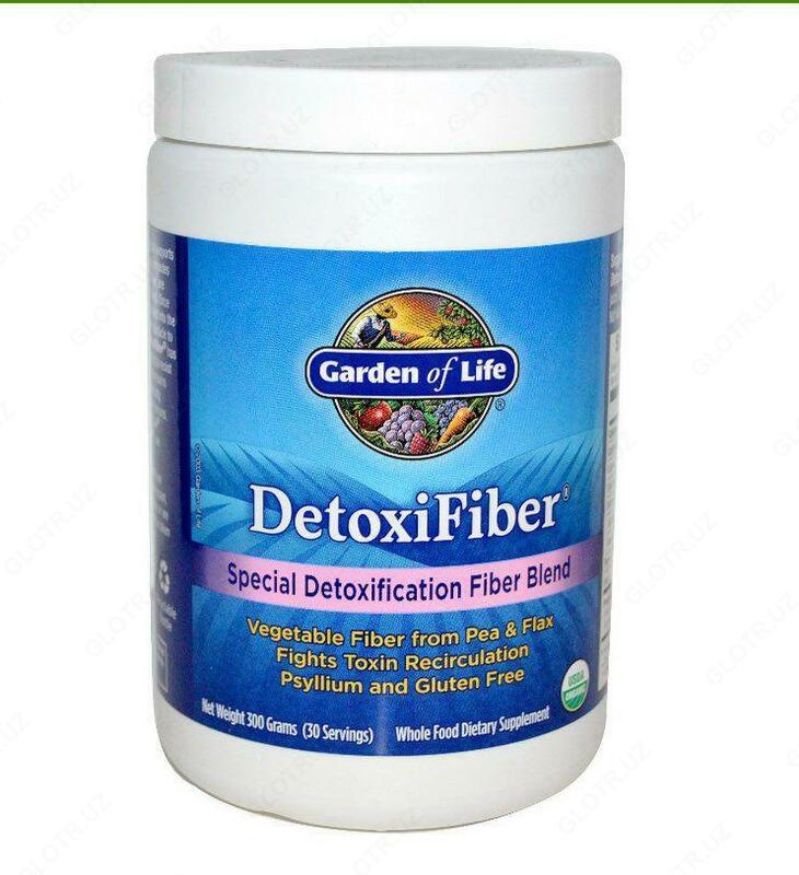 Garden of Life, DetoxiFiber, специальная смесь клетчатки для детоксикации, 300 г