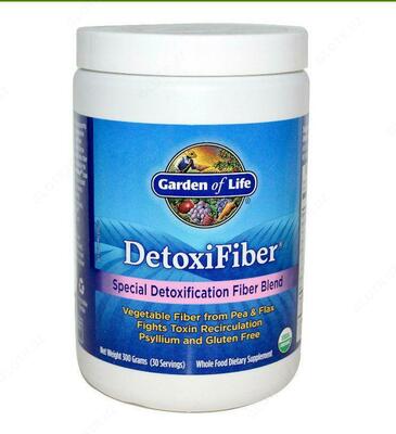 Garden of Life, DetoxiFiber, специальная смесь клетчатки для детоксикации, 300 г
