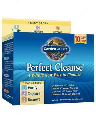 Очищение организма, Perfect Cleanse, Garden of Life, 3 этапа