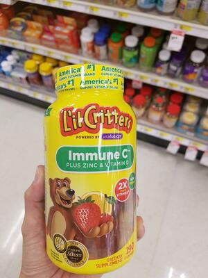 L'il Critters, Immune C с цинком и витамином D, 190 жевательных мармеладок