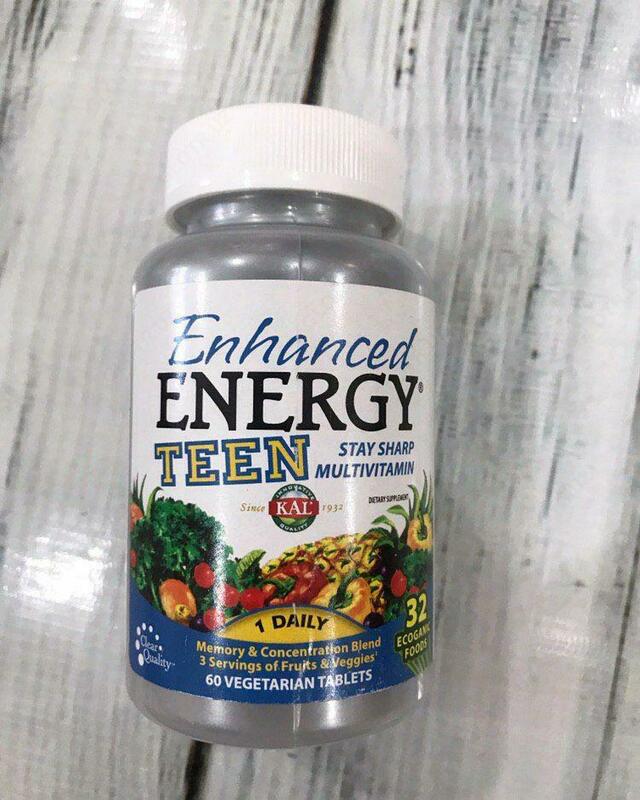 O'smirlar uchun vitaminlar Enhanced Energy Teen 60 tab