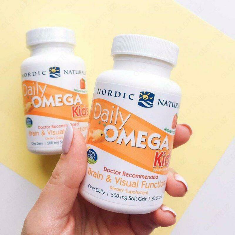 Nordic Naturals Daily Omega Kids, bolalar uchun omega