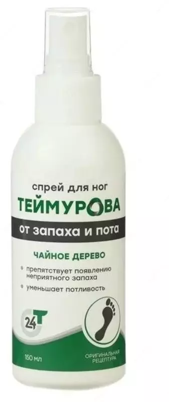 TEYMUROVA Hid va terga qarshi oyoq spreyi (choy daraxti bilan)