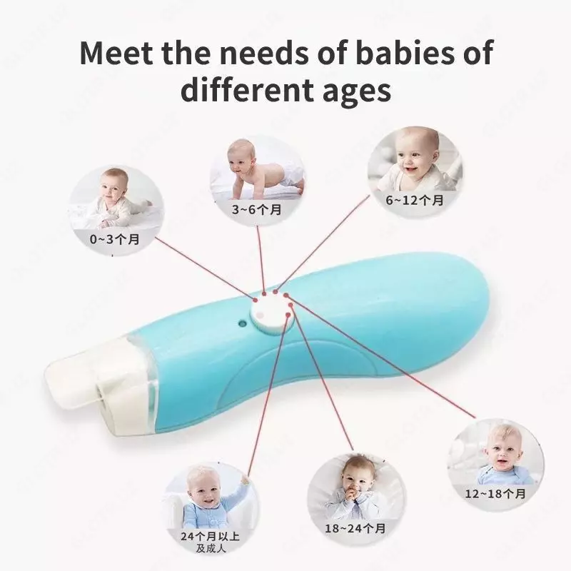 6 ta qo'shimchali elektr bolalar tirnoq trimmeri Chakana savdo