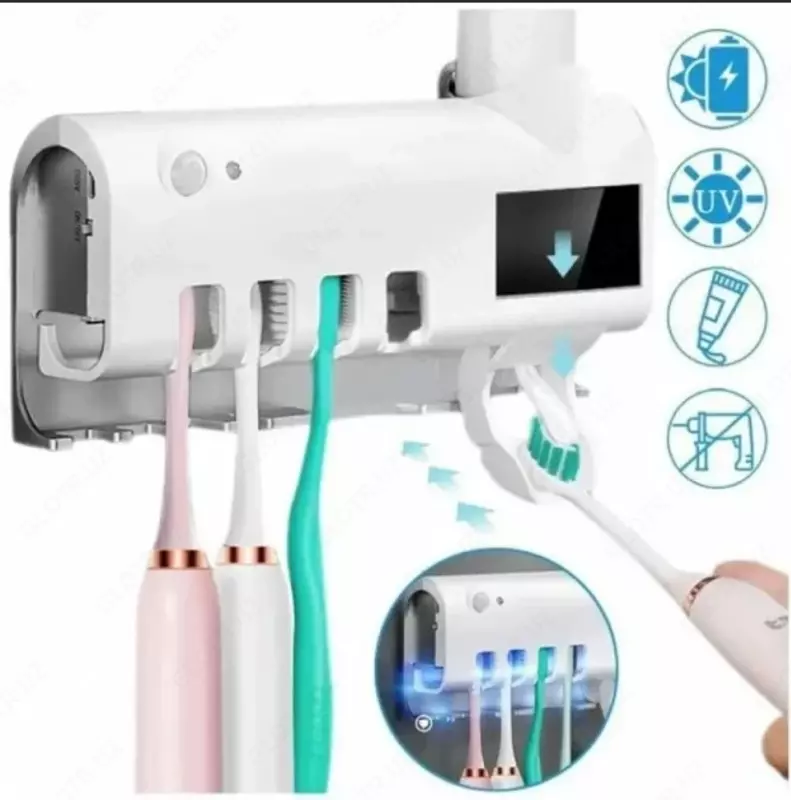Стерилизатор для зубных щеток и держатель для пасты Smart UV Medicshop.uz