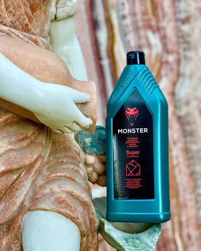 Monster 1l tosh, granit va yulka toshlarini tozalash vositasi