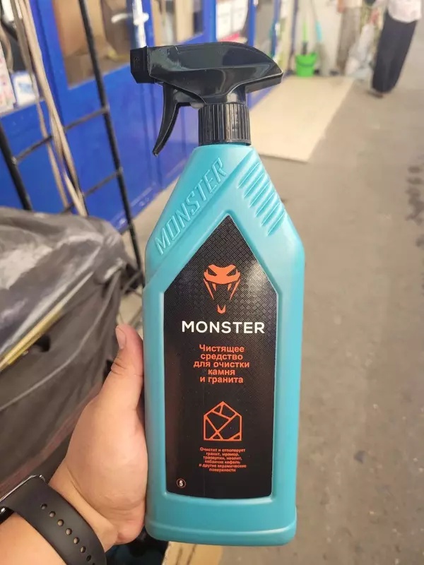 Monster 1l tosh, granit va yulka toshlarini tozalash vositasi