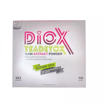 Kilo yo'qotish uchun Diox detoks choyi (DIOX TEADETOX).