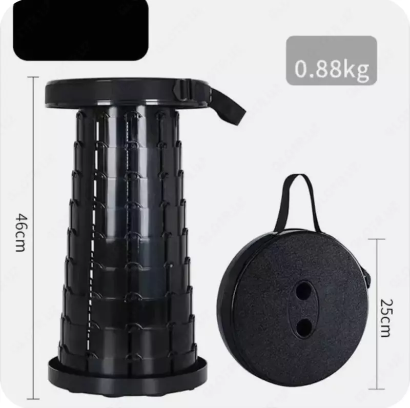 Katlanadigan plastik teleskopik turistik kreslo