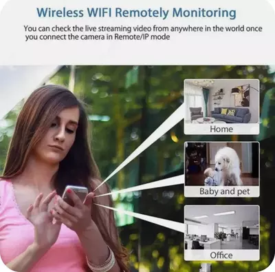Беспроводная мини-камера видеонаблюдения, Wi-Fi, 1080P