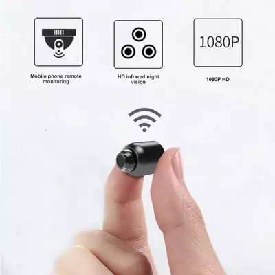 Беспроводная мини-камера видеонаблюдения, Wi-Fi, 1080P