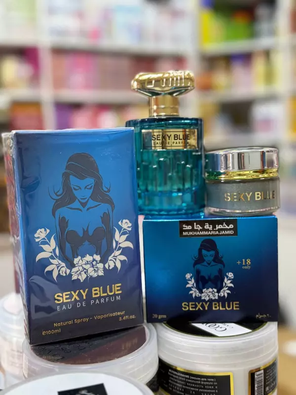"SEXSY BLUE" feromonli parfyum va krem +18, 100 ml / 20 g. (Dubay)