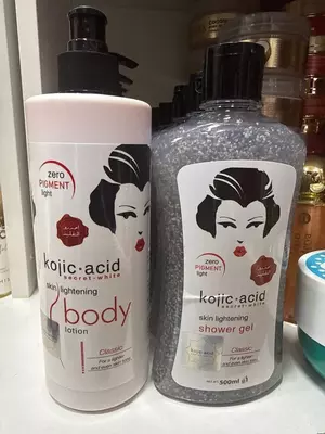 Secret White 2-in-1 dush jeli va kojik kislotali tana losoni, 500 ml