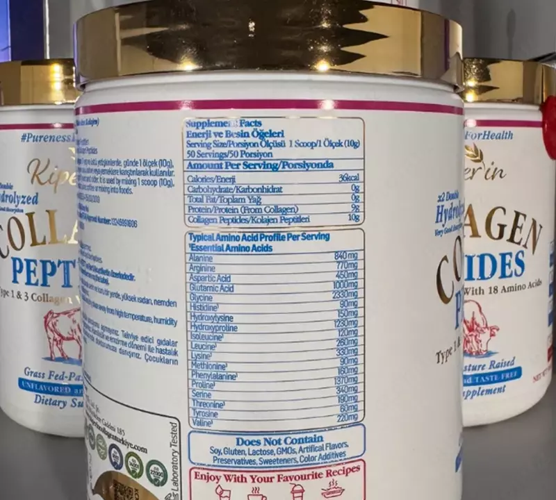 Gidrolizlangan kollagen peptidlari Kiperin Chakana savdo