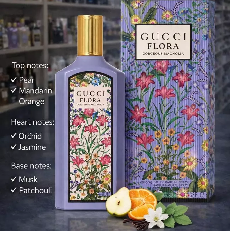 Gucci Flora Gorgeous Magnolia atir suvi