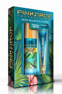  Pinkdrop Professional Tropical Breeze tana spreyi va losyon sovg‘a to‘plami - 