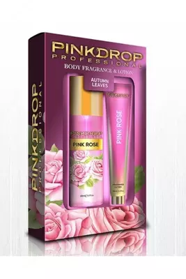 Pinkdrop Professional Pink Rose tana spreyi va losyon sovg‘a to‘plami - 