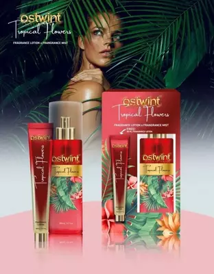  Парфюмерный набор Ostwint Professional Tropical Flowers мист и лосьон для тела - 