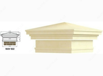 Навершие (крышка) для столба NAV-022 - Цена по запросу