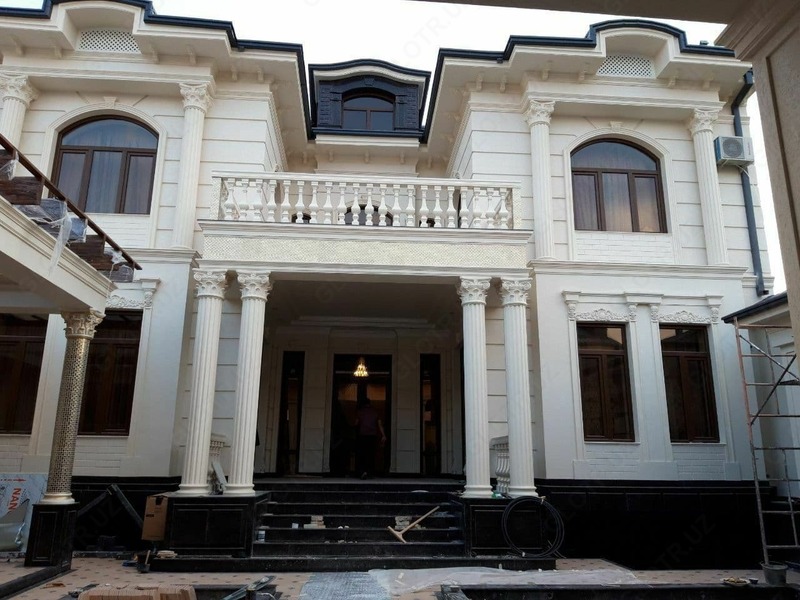 Облицовка и отделка фасада травертином - по запросу