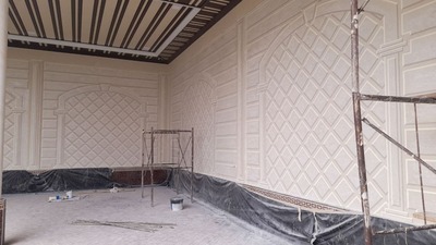 Отделка внутренних стен травертином Травертин Самарканд