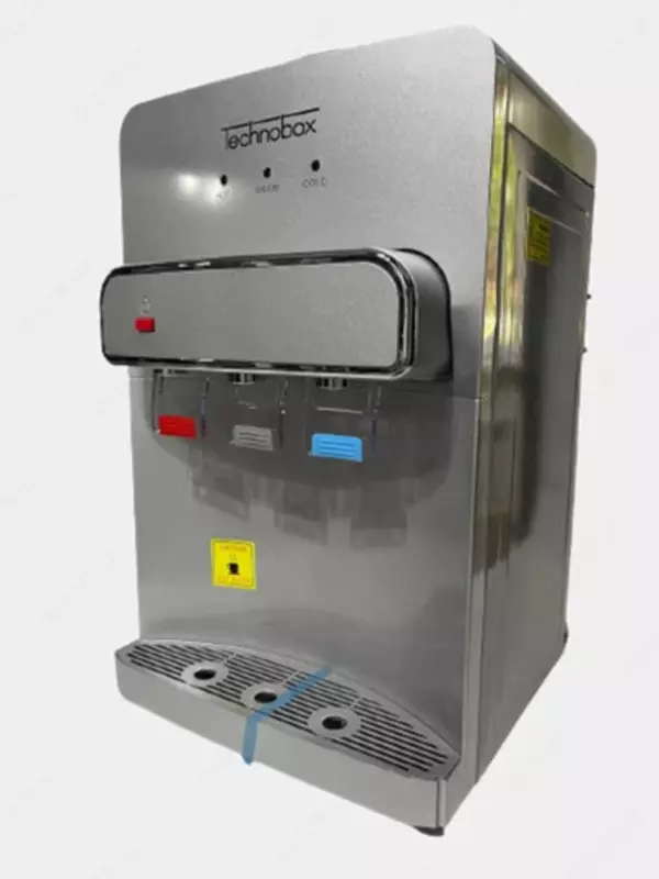 Мини кулер для воды TECHNOBOX  Серебристый  3 режима  с защитой для детей
