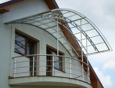 Услуга по изготовлению козырьков из нержавейки - Цена по запросу