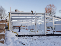 Монтаж сэндвич панелей и металлоконструкции под ключ!